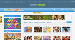 Desktop Screenshot of giochigratisonline.it